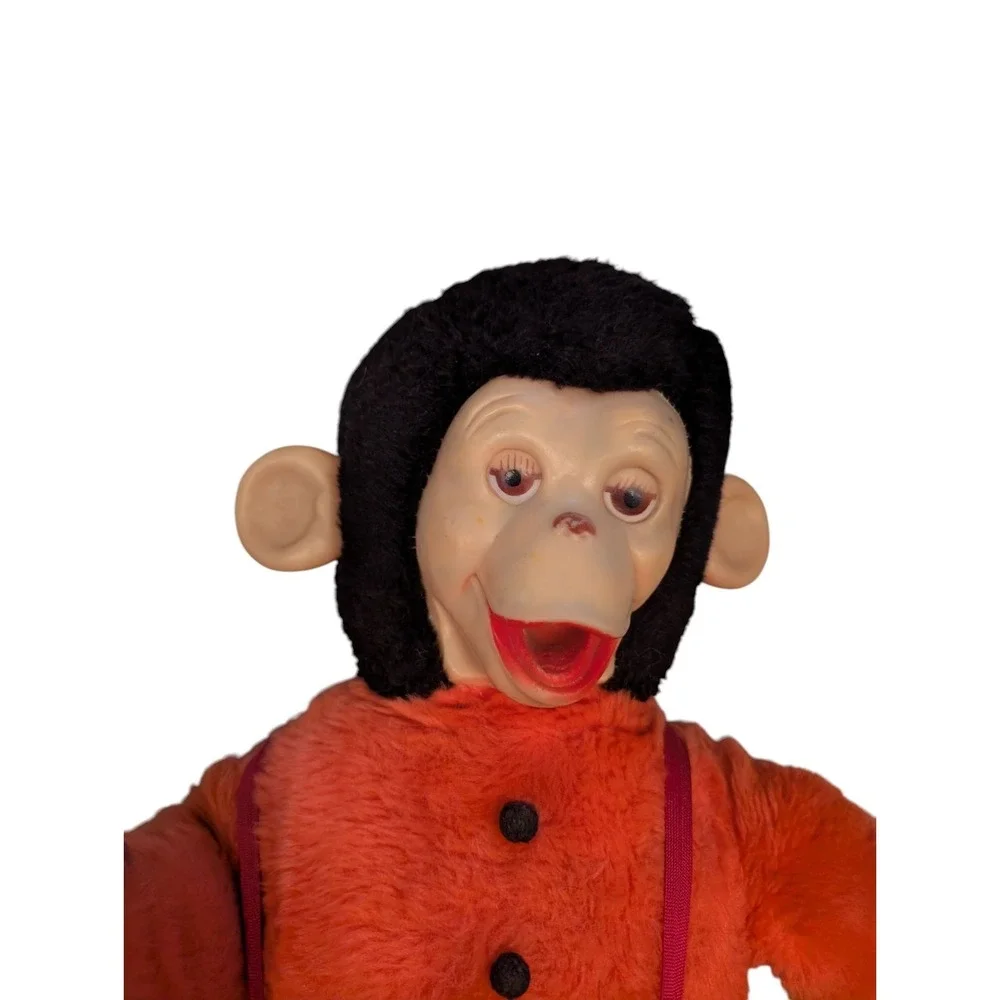 VINTAGE RUBBER FACE PLUSH MONKEY ZIP CHIMP ZIPPY 24